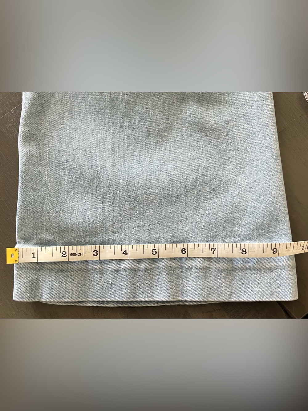 Anthropologie Maeve Colette High-Rise Wide-Leg Cropped Jeans SZ 27 Light Wash - Picture 9 of 13